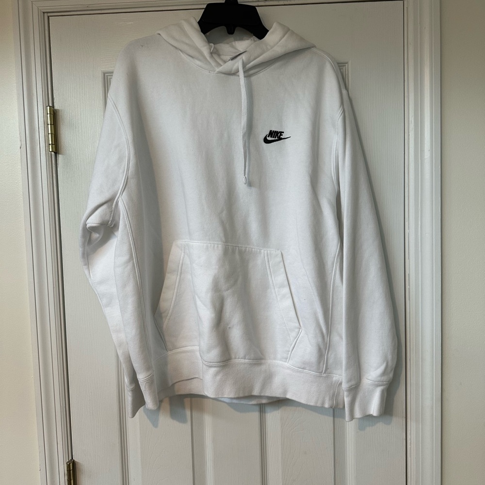 White Nike Hoodie men’s Large